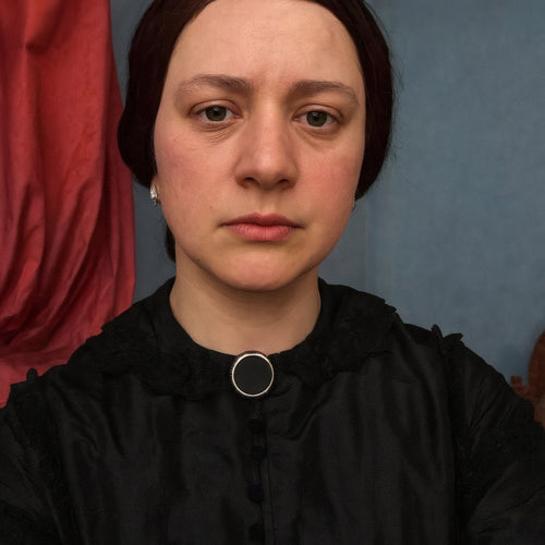 Realistic portrait of Clara Schumann