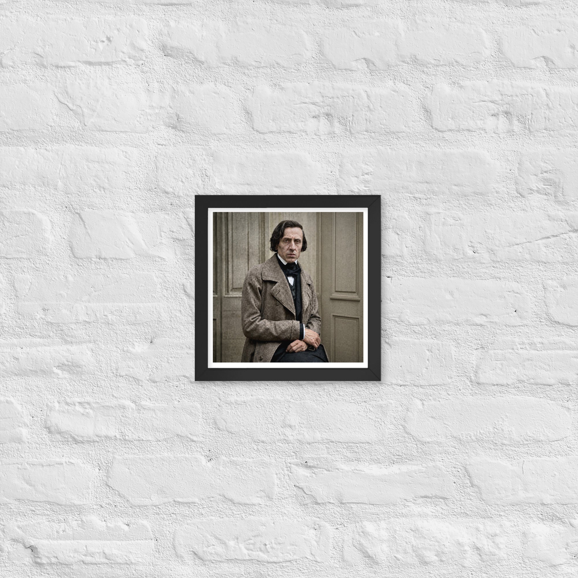 Frédéric Chopin fine art portrait print, framed