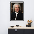 Johann Sebastian Bach fine art portrait print, 24x36 framed
