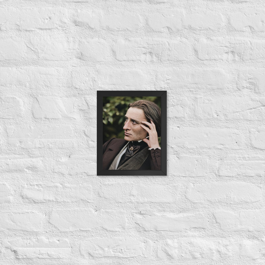 Franz Liszt fine art portrait print, 8x10 framed