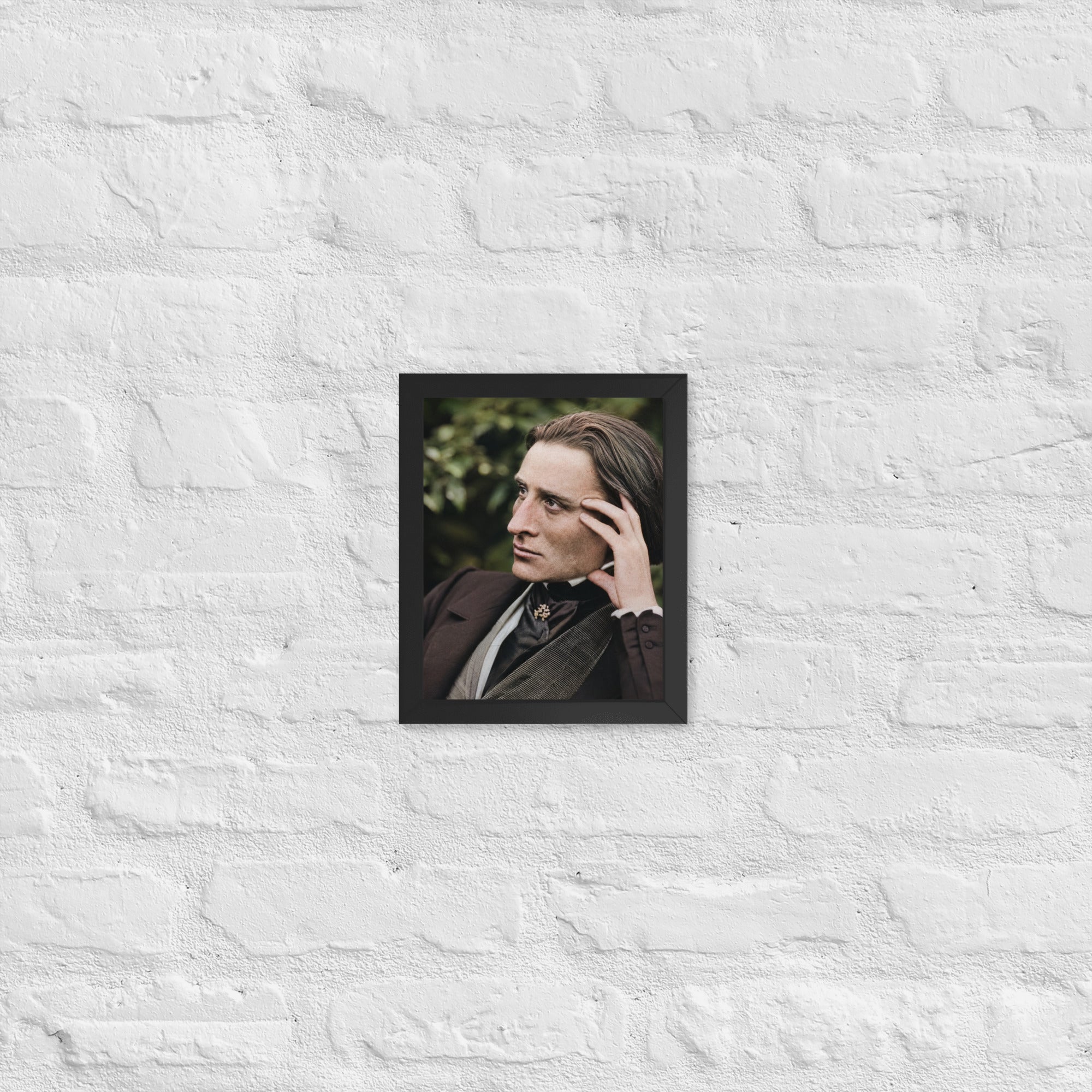 Franz Liszt fine art portrait print, 8x10 framed