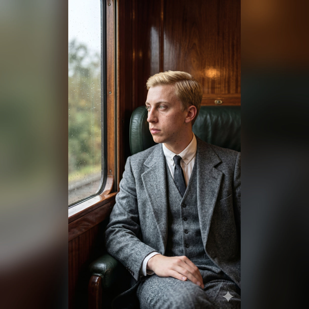 Realistic portrait of Sergei Prokofiev