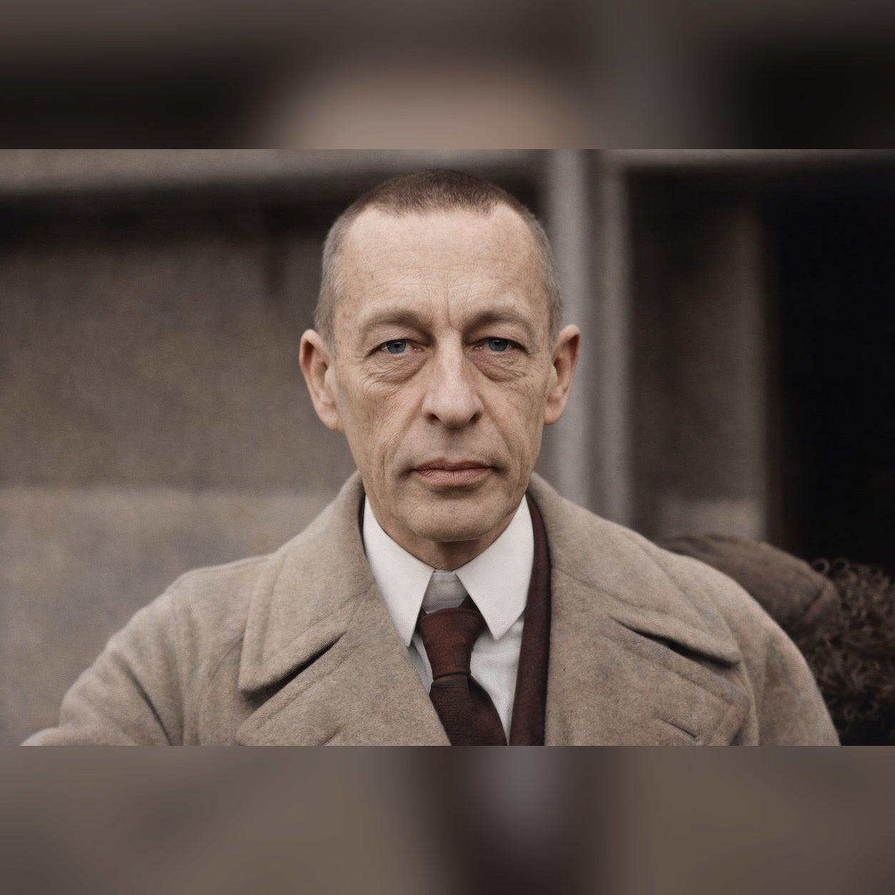 Realistic portrait of Sergei Rachmaninoff