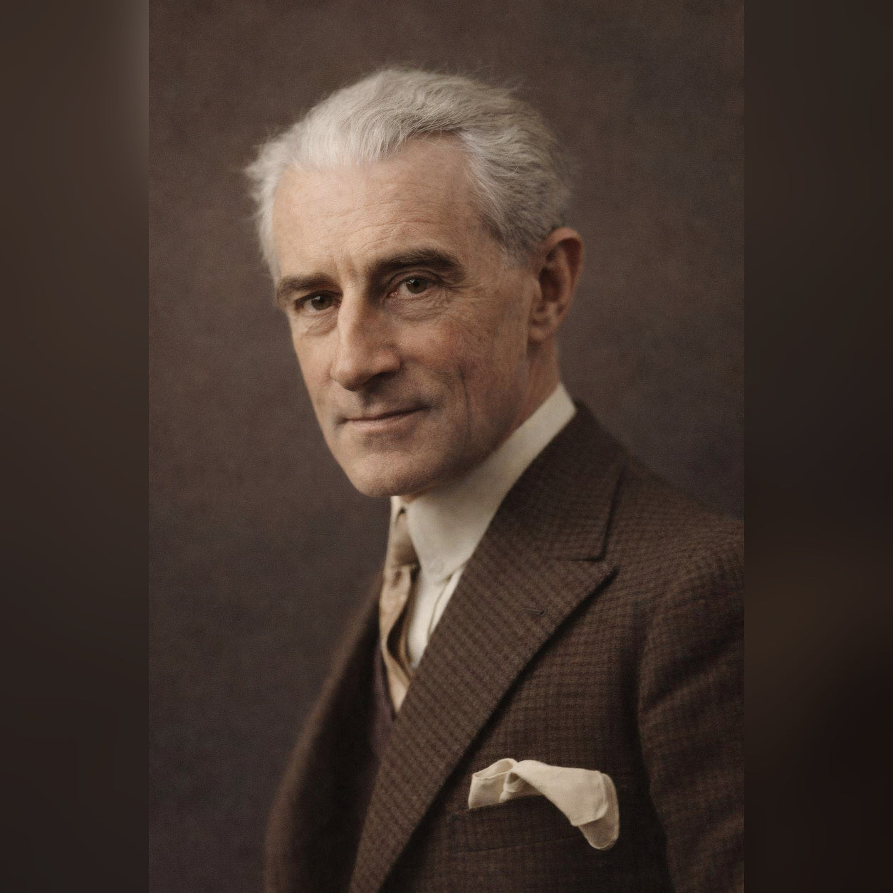 Realistic portrait of Maurice Ravel