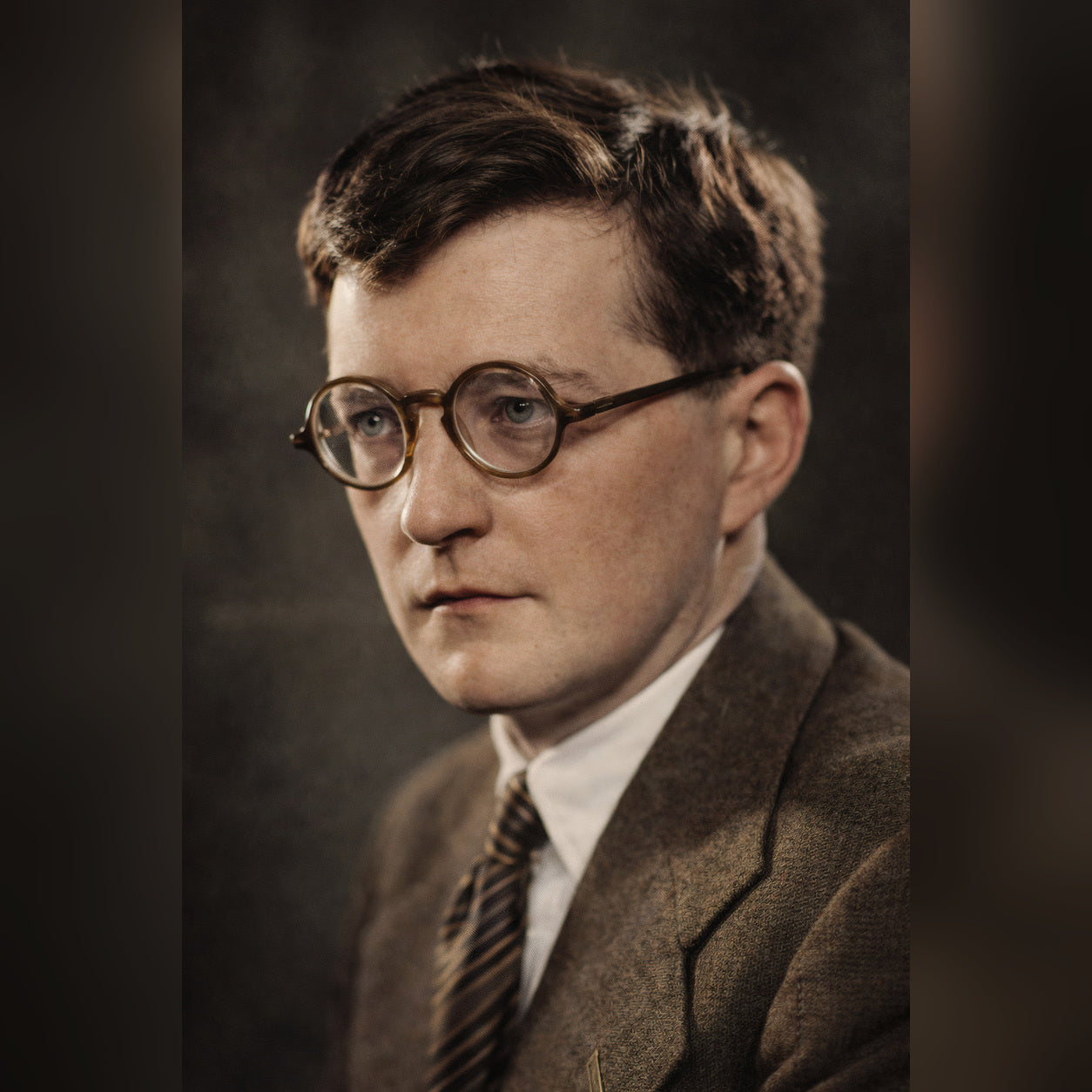 Realistic portrait of Dmitri Shostakovich