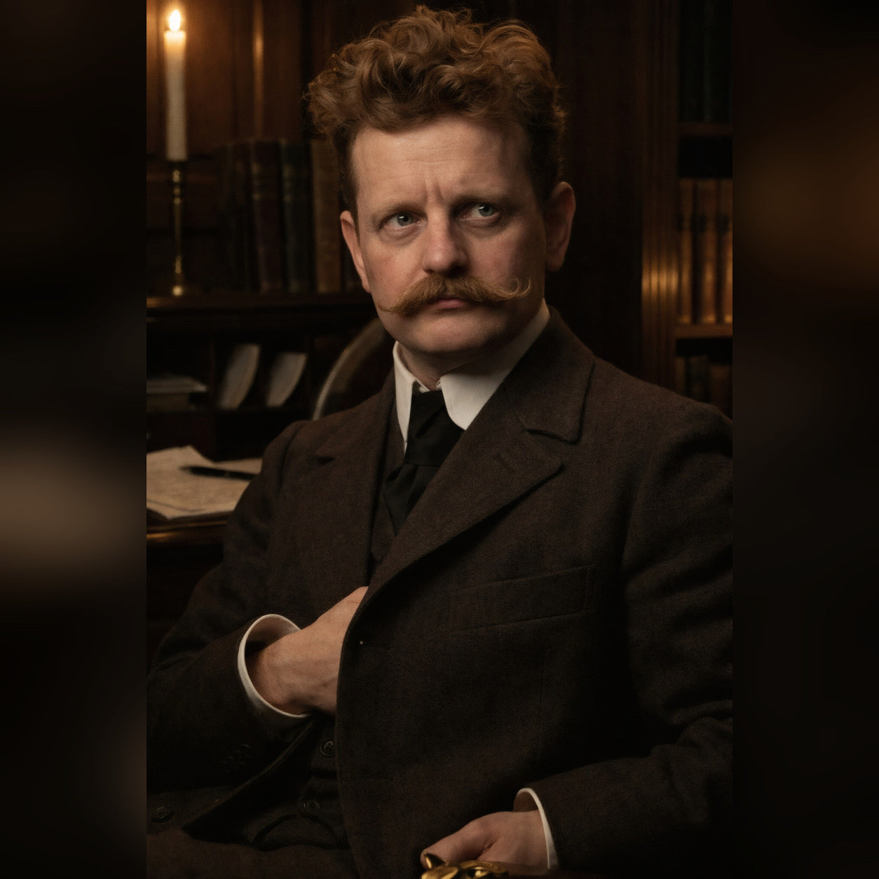 Realistic portrait of Jean Sibelius