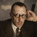 Realistic portrait of Igor Stravinsky